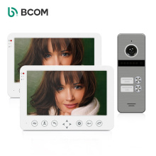 Bcom apartment recording 1080P 7 inch video door phone 4 wired touch button indoor station intercom system with doorbell